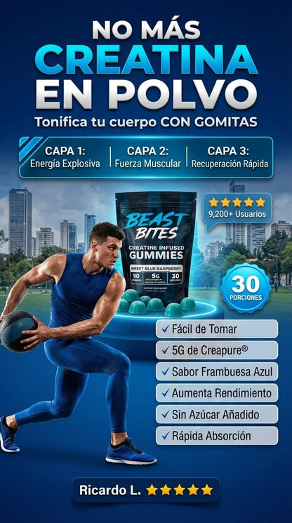 Beast Bites La creatina en gummies tendencia en EE.UU.