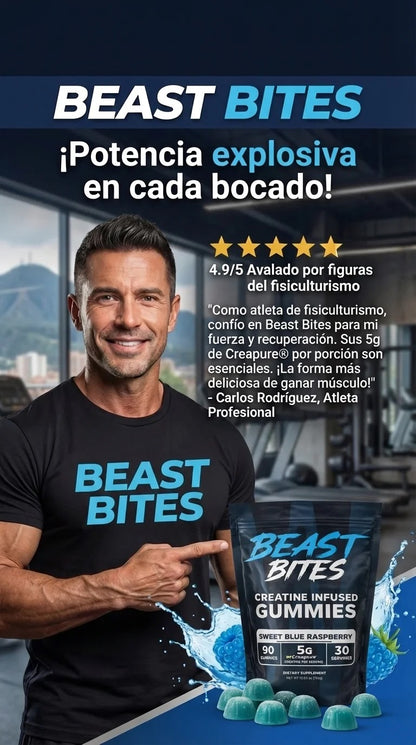 Beast Bites La creatina en gummies tendencia en EE.UU.