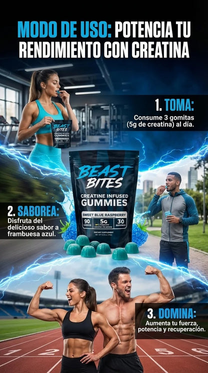 Beast Bites La creatina en gummies tendencia en EE.UU.