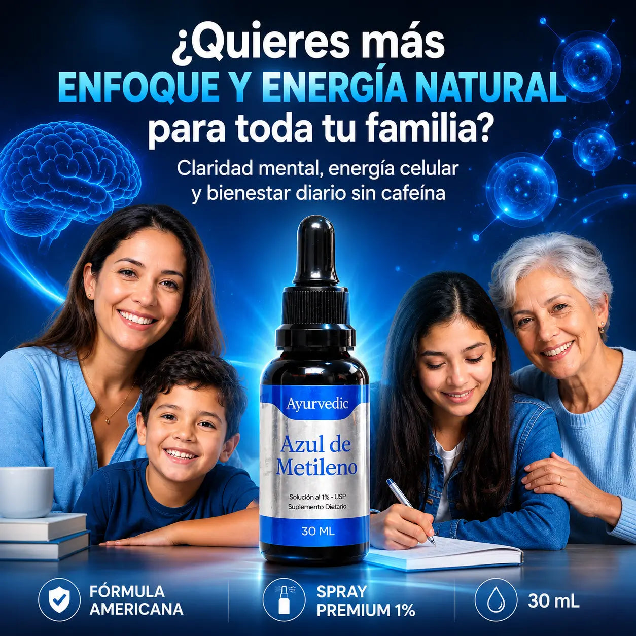 Azul de Metileno | Fórmula Premium para Mente y Cuerpo
