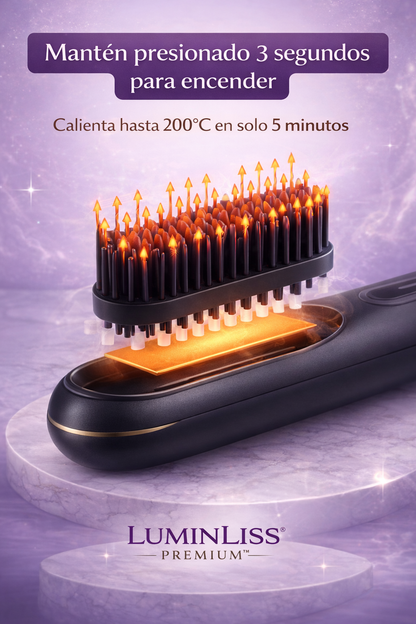 LUMINLISS PREMIUM™ — Cepillo Alisador Profesional