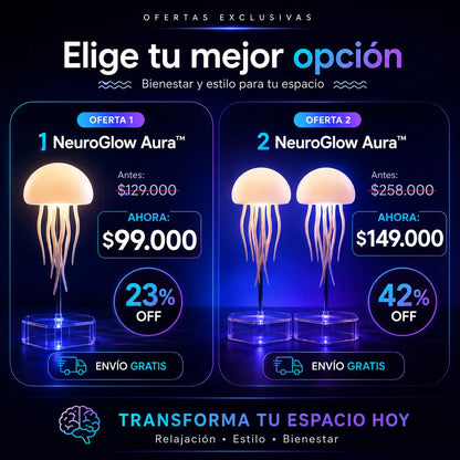 NeuroGlow Aura™: La lámpara que ayuda a tu mente a descansar