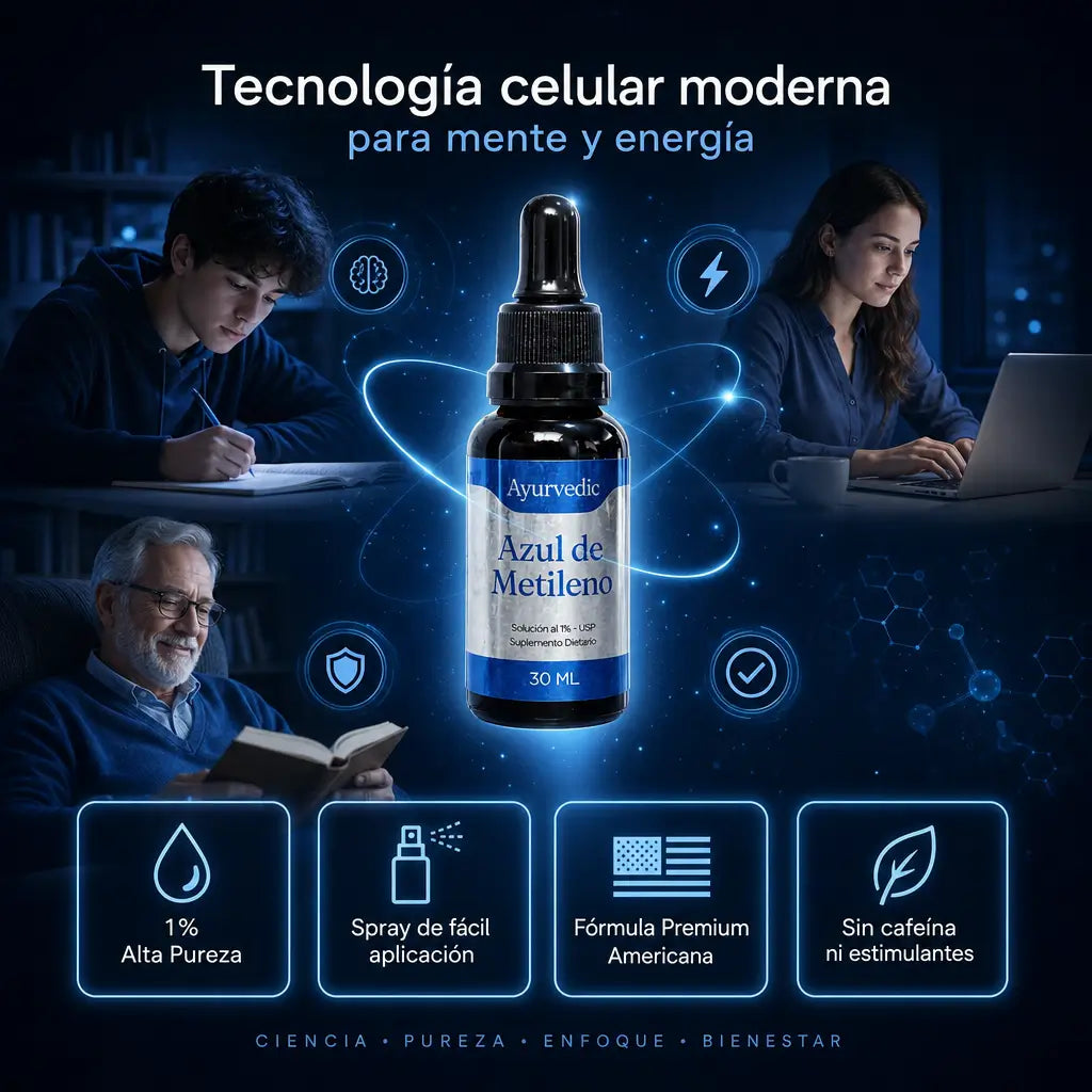 Azul de Metileno | Fórmula Premium para Mente y Cuerpo
