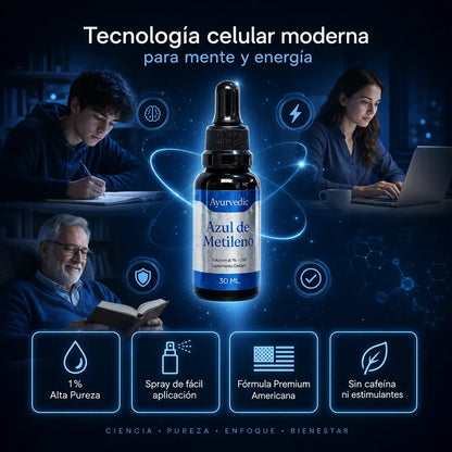 Azul de Metileno | Fórmula Premium para Mente y Cuerpo