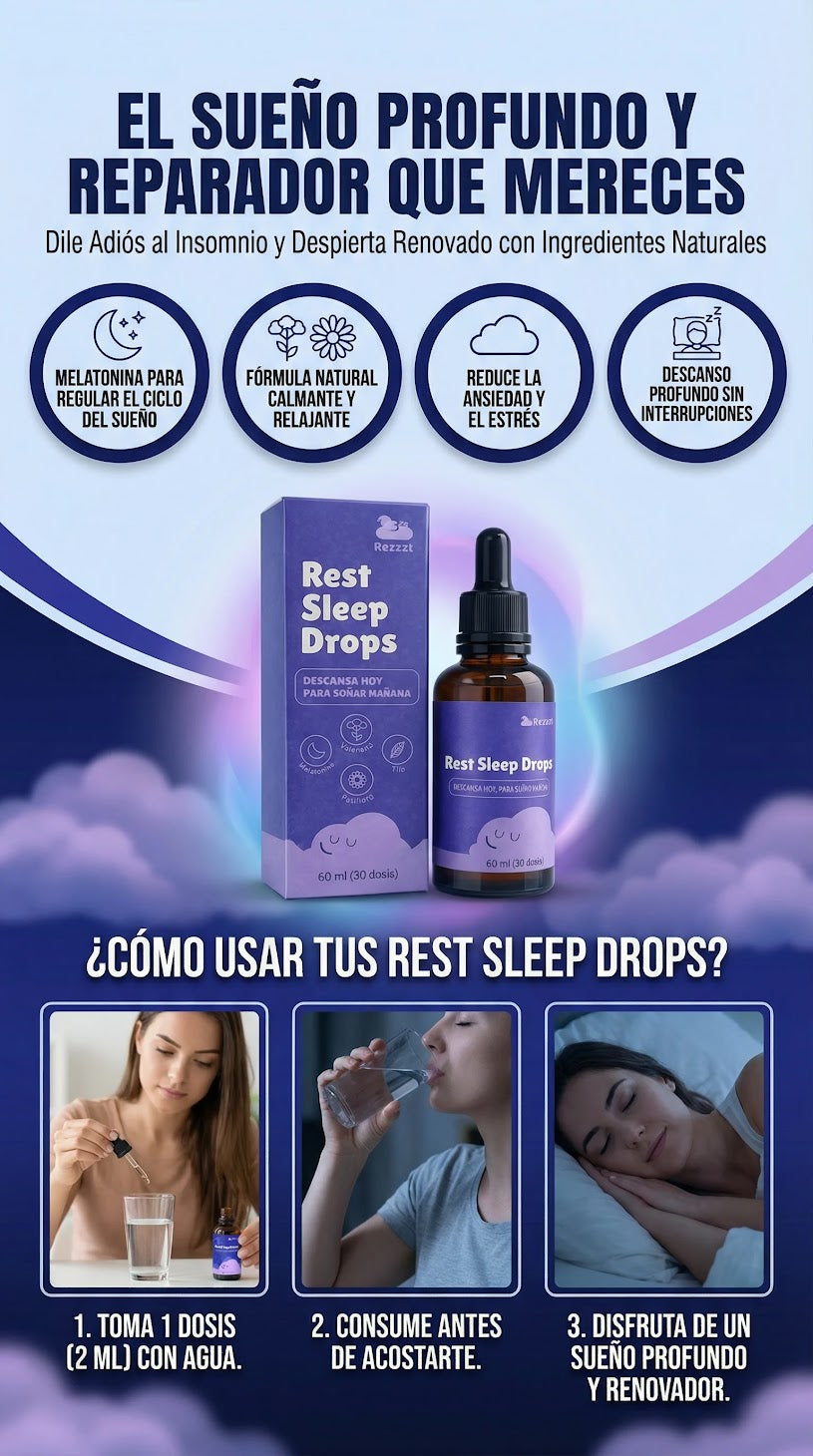 REST SLEEP: Olvídate del insomnio — Descanso Natural en Minutos