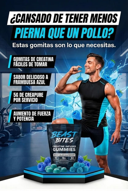 Beast Bites La creatina en gummies tendencia en EE.UU.